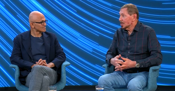 Tech Titans Larry Ellison and Satya Nadella Unveil Oracle-Microsoft Partnership and AI Advancements